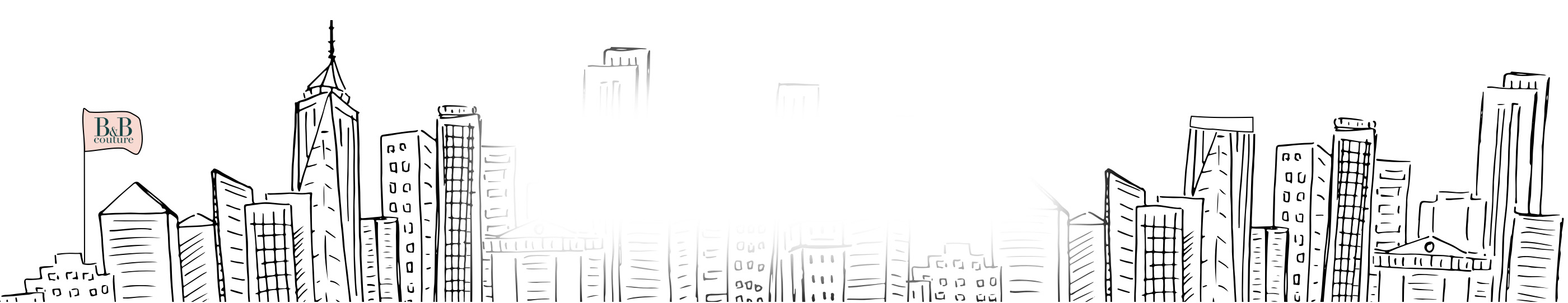 Skyline sketch of New York City