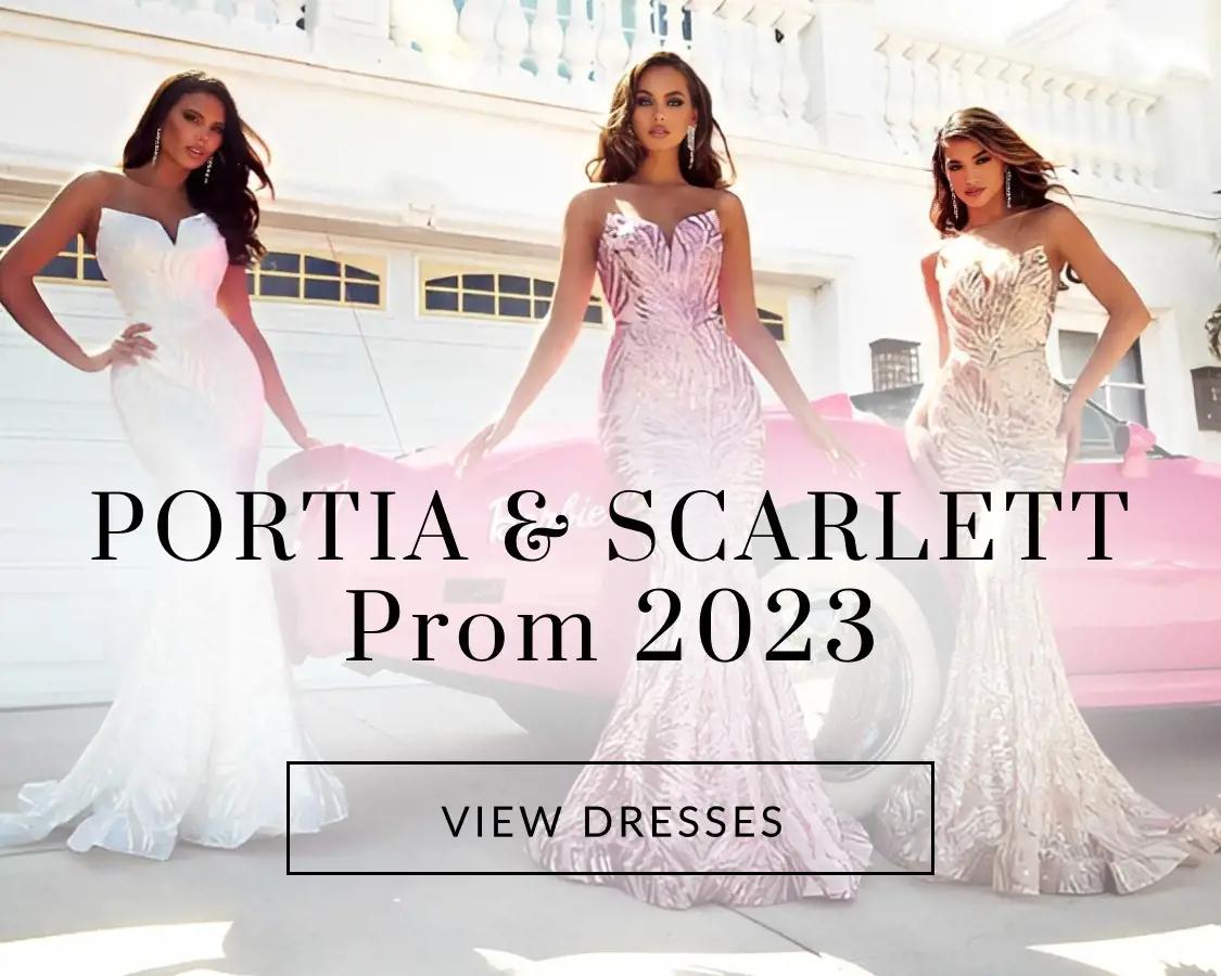 Models Wearing Portia and Scarlett Prom Dresses Mobile